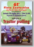 Volantino dell'evento di Tractor pulling